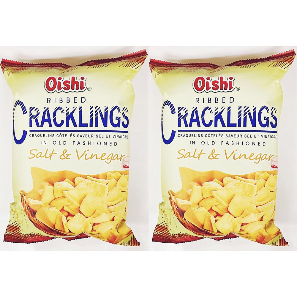 Cracklings, Salt & Vinegar Flavor, Old Fashioned, 3.17 Oz, 2 Pack