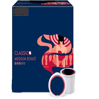 Dolce'vita Classico K' Cups Original Bold Flavor - 80 Count (Pack of 1), Total of 80 Count - Packaging May Vary With Coffee Stirrers