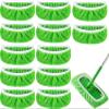 12-Pack Reusable Coral Fleece Mop Pads Washable Wet Mopping Cloths and Dry Sweeping Cloths for Swiffer Sweeper Washable Wet & Dry Microfiber Pads for Surface/Hardwood Floor Cleaning, Tile & More. view 1