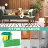 12-Pack Reusable Coral Fleece Mop Pads Washable Wet Mopping Cloths and Dry Sweeping Cloths for Swiffer Sweeper Washable Wet & Dry Microfiber Pads for Surface/Hardwood Floor Cleaning, Tile & More. view 2