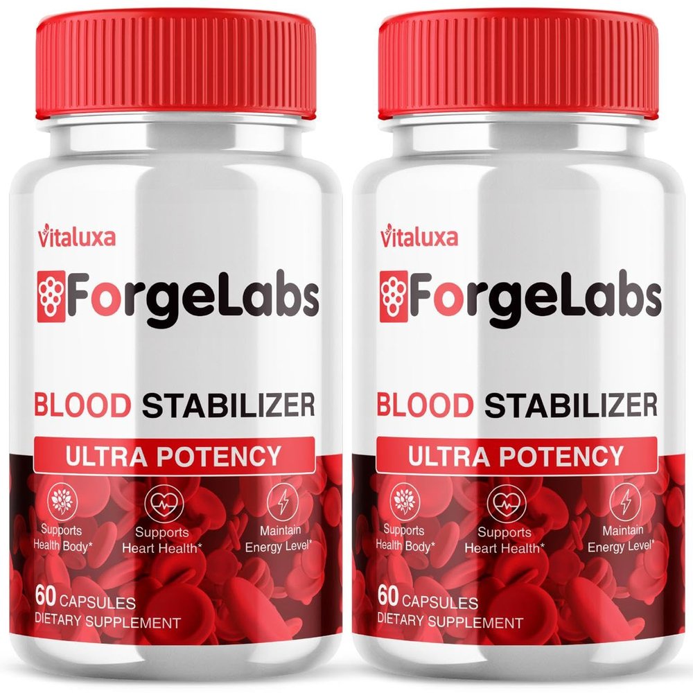 (2 Pack) Forge Labs Blood Stabilizer - ForgeLabs Capsules Blood Support Supplement Advanced Balance Formula, Blood Stabilizer Pills Max High Strength Potent Pressure Blend Health Circulation (120 Ct)