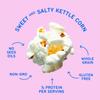 Khloud Protein Popcorn - Sweet & Salty Kettle Corn - 7g Protein Snacks for Adults & Kids - Flavored Popcorn Made with Real Ingredients & Milk Protein Isolate - Non-GMO, Gluten-Free, Kosher - 5oz, 12pk view 3
