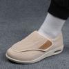 Women's Diabetic Shoes with Men's Sizing Option, Wide Fit Orthopedic Sneakers, Arch Support Edema Relief, Breathable(Beige,13.5) view 3