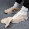 Women's Diabetic Shoes with Men's Sizing Option, Wide Fit Orthopedic Sneakers, Arch Support Edema Relief, Breathable(Beige,13.5) view 4
