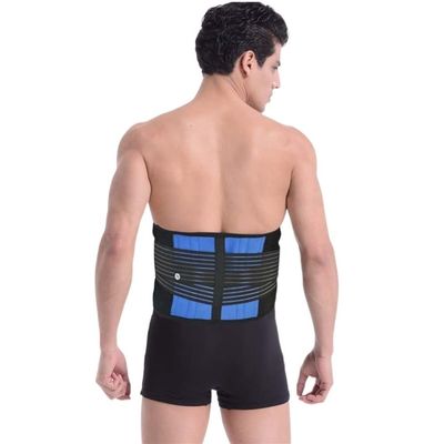 S-6XL Comfort Lower Back Brace Belt Lumbar Decompression Belt Waist Support Women Men Posture Corrector(Blue Small)