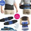 S-6XL Comfort Lower Back Brace Belt Lumbar Decompression Belt Waist Support Women Men Posture Corrector(Blue Small) view 3