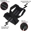 XS-5XL Posture Corrector Full Back Support Belt Adjustable Back Brace Shoulder Straightener Spinal Suppor(Black 5XL) view 2
