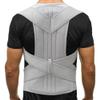 XS-5XL Plus Size Posture Corrector Women Men Back Brace Breathable Full Back Support Belt Shoulder Neck(Gray 4XL) view 1