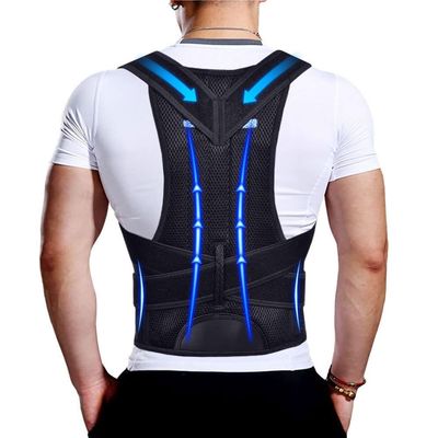 Professional Posture Corrector Back Brace for Men and Women,Adjustable Lumbar Support for Posture Improv(Black Large)