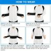Professional Posture Corrector Back Brace for Men and Women,Adjustable Lumbar Support for Posture Improv(Black Large) view 4