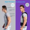 Back Brace Posture Corrector for Men and Women Adjustable Full Back Support Brace Plus Size Lower & Upper(Black XX) view 3