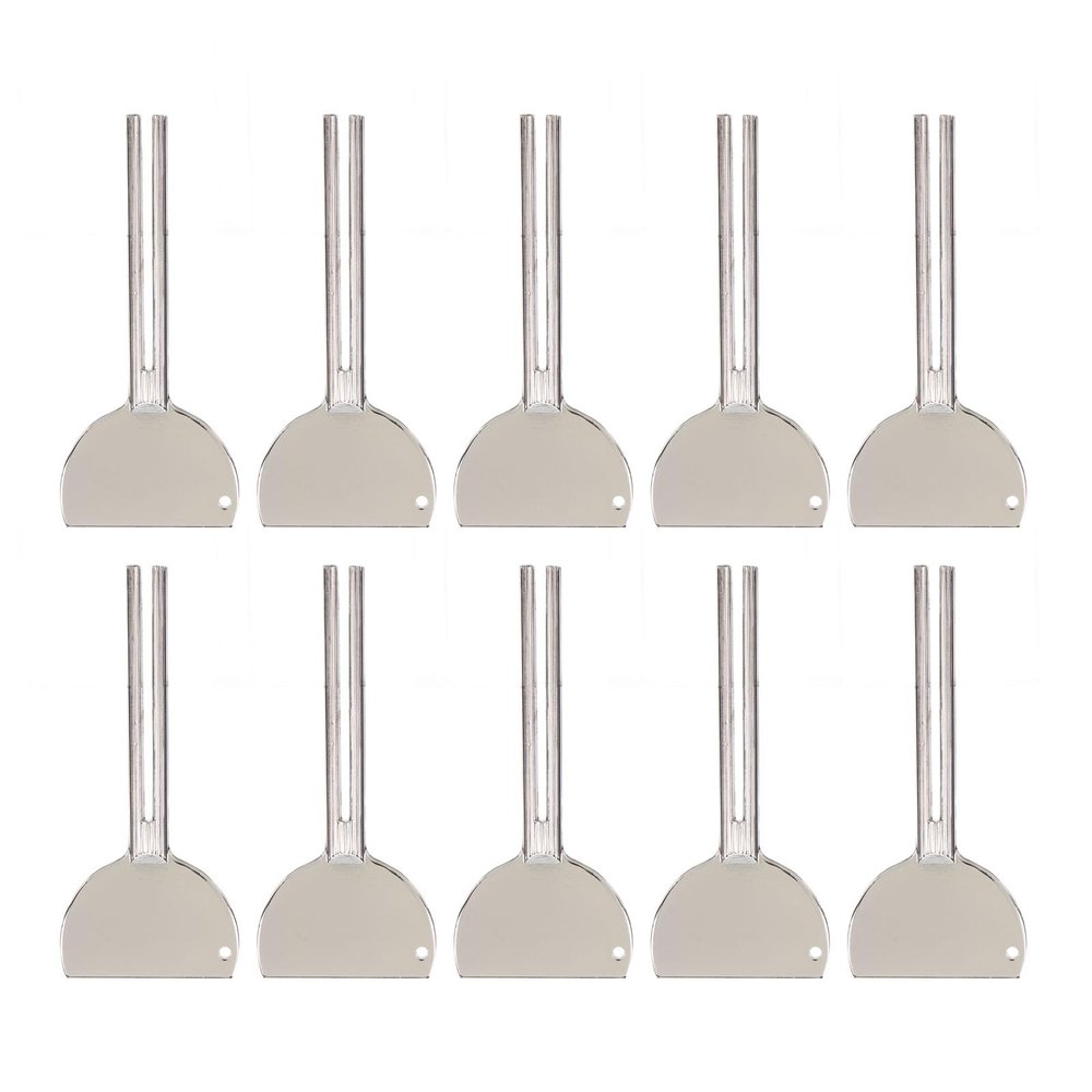10pcs Stainless Steel Toothpaste Squeezer, Metal Tube Squeeze Key for Home Hair Dye, Rustproof and Durable, Easy to Use with Ergonomic Design, Efficient Paste Extraction,