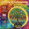 10 Year Radiant Tree Sobriety Coin Stained Glass Light NA Medallion Spiritual Token for Recovery & Clean Time Empowering NA AA Chips Gift for Men & Women view 4