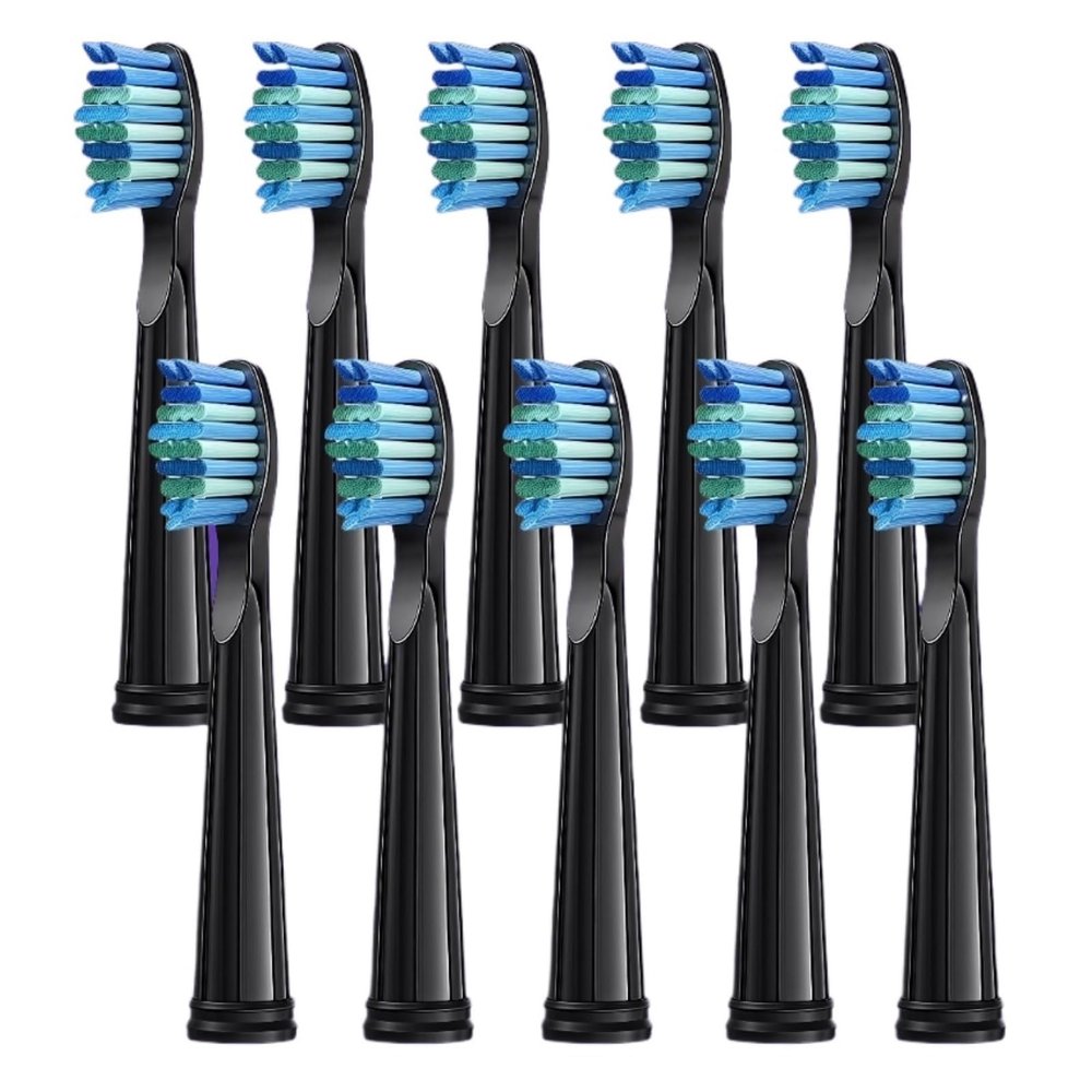 an Electric Toothbrush Replaces The Toothbrush Head. Compatible with Dnsly TB-5(Black 10pcs)