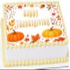 Thanksgiving Fall in Bloom Edible Cake Images Topper Sheet view 1