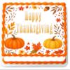 Thanksgiving Fall in Bloom Edible Cake Images Topper Sheet view 2