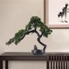 AFPSDLFJDLS Chinese Welcome Pine Bonsai Green Plant Living Room Hotel Home Entrance Decoration and Decorations view 2