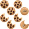 Suncalla 8 Pcs Chocolate Chip Felt Cookies Decor 2.5 Inch Chest Clip Cookies Costume Accessories for Halloween Events Party Supplies Decorations Holiday Gifts view 1