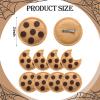 Suncalla 8 Pcs Chocolate Chip Felt Cookies Decor 2.5 Inch Chest Clip Cookies Costume Accessories for Halloween Events Party Supplies Decorations Holiday Gifts view 2