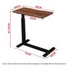 PPXCZZ Adjustable Mobile Overbed Table with Wheels, Portable Laptop & Side Desk for Bed, Office, Nursing Care (Pure White)(Beige,Type B) view 3