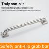 joyrain 500lb Capacity Stainless Steel Grab Bar - Heavy Duty Bathroom Safety Rail for Elderly, Anti-Slip Shower Handle, ADA Compliant (Peened, 24 inch) view 2