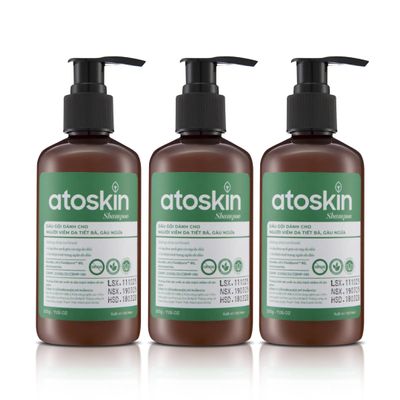 Atoskin Shampoo (3 Pack) for Seborrheic Dermatitis - Helps Reduce Oil & Improve Scalp Comfort (20.4 oz)