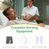 GRLEAYIE Wearable Urinal for Men,Protable Male Urine Collection Bag, Urinary Drainage Bag System,Elderly Urinal with Urine Bags(500 ML*2) for Bedridden Patients, Detachable Flat-cornered Style,Gray S view 2