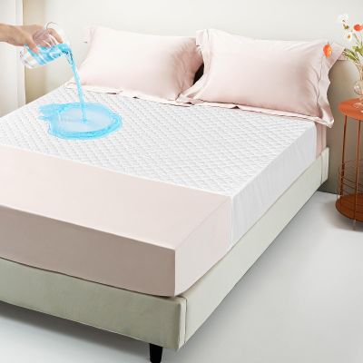 Tohetsuzp Twin Size Bed Pads - 34"X36" Washable Waterproof Mattress Protector Underpads, Reusable Tuckable Incontinence Bed Pads for Adults Kids with 21" Wings