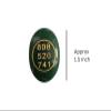 Green Jade Zibu Coin Attract Money Luck Cash Flow Wealth Catcher Crystal Oval Protective Feng Shui Stone Money Magnet Good Willpower Grounding (Set of 2 Green Zibu Coin) view 2