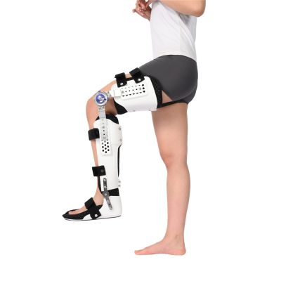 Folding Knee Foot Support Brace, Hip Knee Ankle Foot Orthosis, Adjustable Orthotic Immobiliser Protection After Knee Support, Knee Ankle Foot Immobilizer