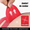 10 PCS Waterproof Kinesiology Tape for Shoulders/Knees,Precut Strips for Knee Pain Relief & Stability Support, Elastic Strong Adhesive Athletic Tape, Latex-Free Hypoallergenic Sports Tape (Red) view 4