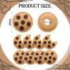 Suncalla 8 Pcs Chocolate Chip Felt Cookies Decor 2.5 Inch Brooches Chest Clip Cookies Costume Accessories for Halloween Events Party Supplies Decorations Holiday Gifts view 2