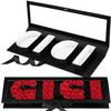 AceOrbit 21x6x2in 4 Letter Gigi Gifts for Grandma Christmas Gift Box, Cardboard Letter Shaped Flower Boxes with Lid Fillable Word Boxes, Christmas Mother's Day Gift Decorative for Chocolate view 1