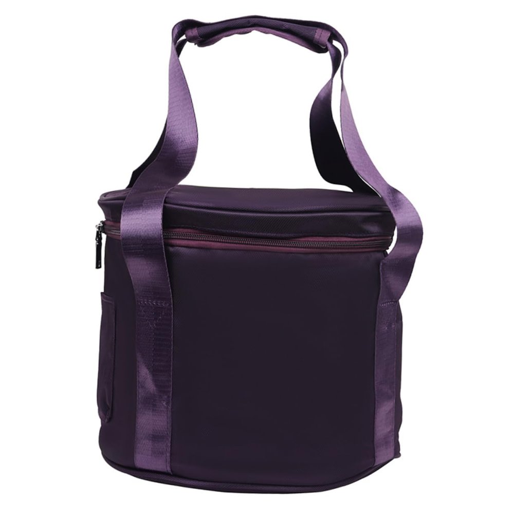 CATIEBYE Portable Purple Crystal Singing Bowl Storage Bag with Liner Lightweight Meditation Bowl Holder Multi Use Carrying Case for Singing and Items