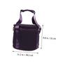 CATIEBYE Portable Purple Crystal Singing Bowl Storage Bag with Liner Lightweight Meditation Bowl Holder Multi Use Carrying Case for Singing and Items view 4