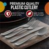 Party Solids Silver Plastic Silverware 80 Pcs Silver Cutlery Set view 4