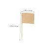 ABOOFAN 200pcs Blank Toothpick Flags Kraft Labeling Food Markers for Appetizers Cocktail Picks Cake Toppers Cheese Markers for Parties and Buffets view 2