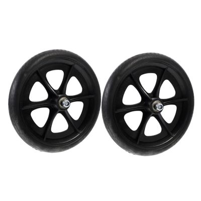 ETHZZLE 2pcs Heavy Duty Replaceable Front Universal Wheels for Wheelchair 8 Inch Multipurpose Caster Tires Compatible Standard Wheelchairs
