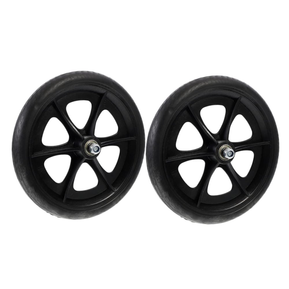 ETHZZLE 2pcs Heavy Duty Replaceable Front Universal Wheels for Wheelchair 8 Inch Multipurpose Caster Tires Compatible Standard Wheelchairs