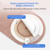 Brkiyom 20 PCS Colostomy Bags, Ostomy Supplies for Ileostomy Stoma Care, One Piece Ostomy Bags with Hook and Loop Closure, Skin-Friendly Material, 15mm-65mm Cut to Fit view 4