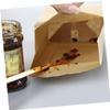 ROMISBABA 100Pcs Large Grease Kraft Paper Bags for Snacks Durable Food Paper Bags for Party Favors for Cookies Candy Popcorn view 3