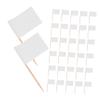 ABOOFAN 200pcs Toothpick Flags for Food Marking White Cake Toppers Appetizer Labels Cocktail Sticks for Cheese Boards Cupcakes and Party Decorations view 1