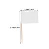 ABOOFAN 200pcs Toothpick Flags for Food Marking White Cake Toppers Appetizer Labels Cocktail Sticks for Cheese Boards Cupcakes and Party Decorations view 2