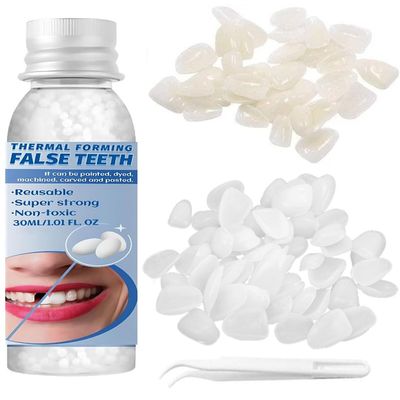A1 A2 False Tooth Repair Kits for Filling The Missing Broken Tooth and Gaps-Moldable and Fake Teeth Thermal Beads Replacement Kits
