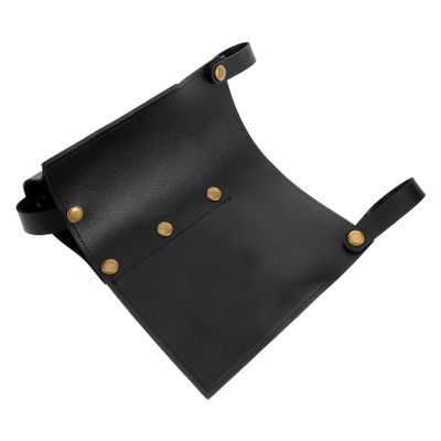 HYTROVE Outdoor Camping Chair Storage Bag with Cup Holder PU Material Side Pockets for Wheelchair Picnic Beach Use Lightweight Capacity Organizer for Water Bottle and Phone
