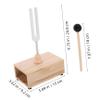 QUMIIRITY 1 Set Tuning Fork with Wooden Resonator Mallet Healing Sound Therapy for Meditation Yoga Practice Durable Aluminum Alloy Construction for Beginners Professionals view 2