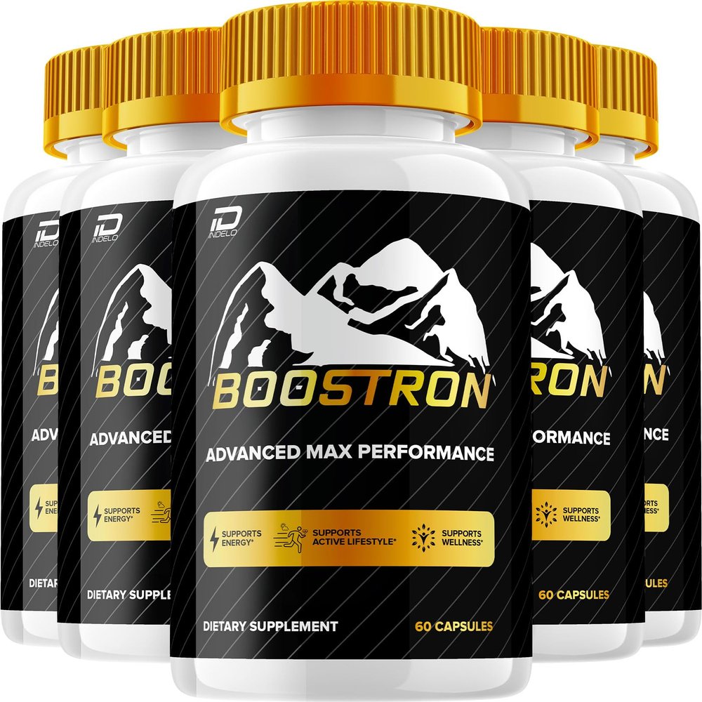 Boostron Capsule Boostron All Natural Supplement Advanced Formula Overall Health Support and Reviews (5 Pack - 300 Capsules)