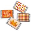 102 Pcs Thanksgiving Fall Candy Party Favors Miniatures Chocolate - No Assembly Required - Hello Fall Leaves view 1