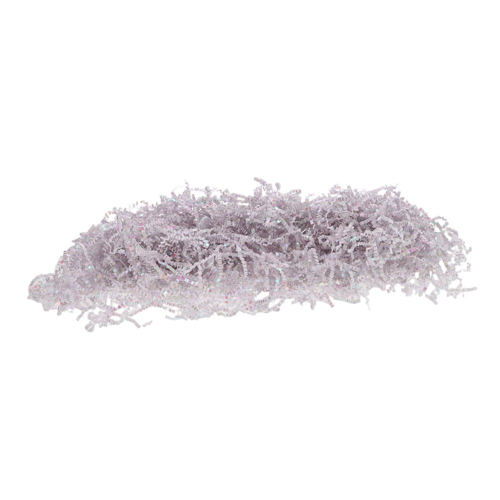 EPIGEIST Crinkle Raffia Grass Filler White Shredded Paper for Wrapping Basket Packing and Craft Decoration for Weddings Birthdays and Special Events