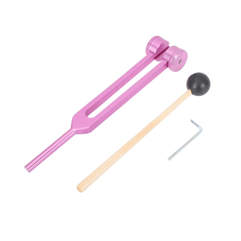 EPIGEIST 1 Set Aluminum Alloy Tuning Fork for Ear Cleaning Health Testing Pink Tuning Fork for Sound Therapy Relaxation Clinical Hearing Examinations